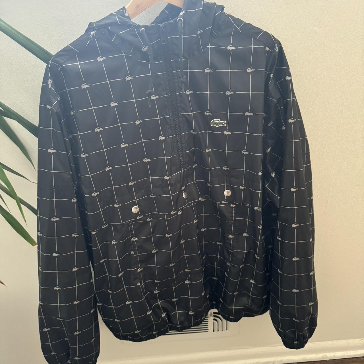 Supreme LACOSTE reflective nylon anorak windbreaker. Depop