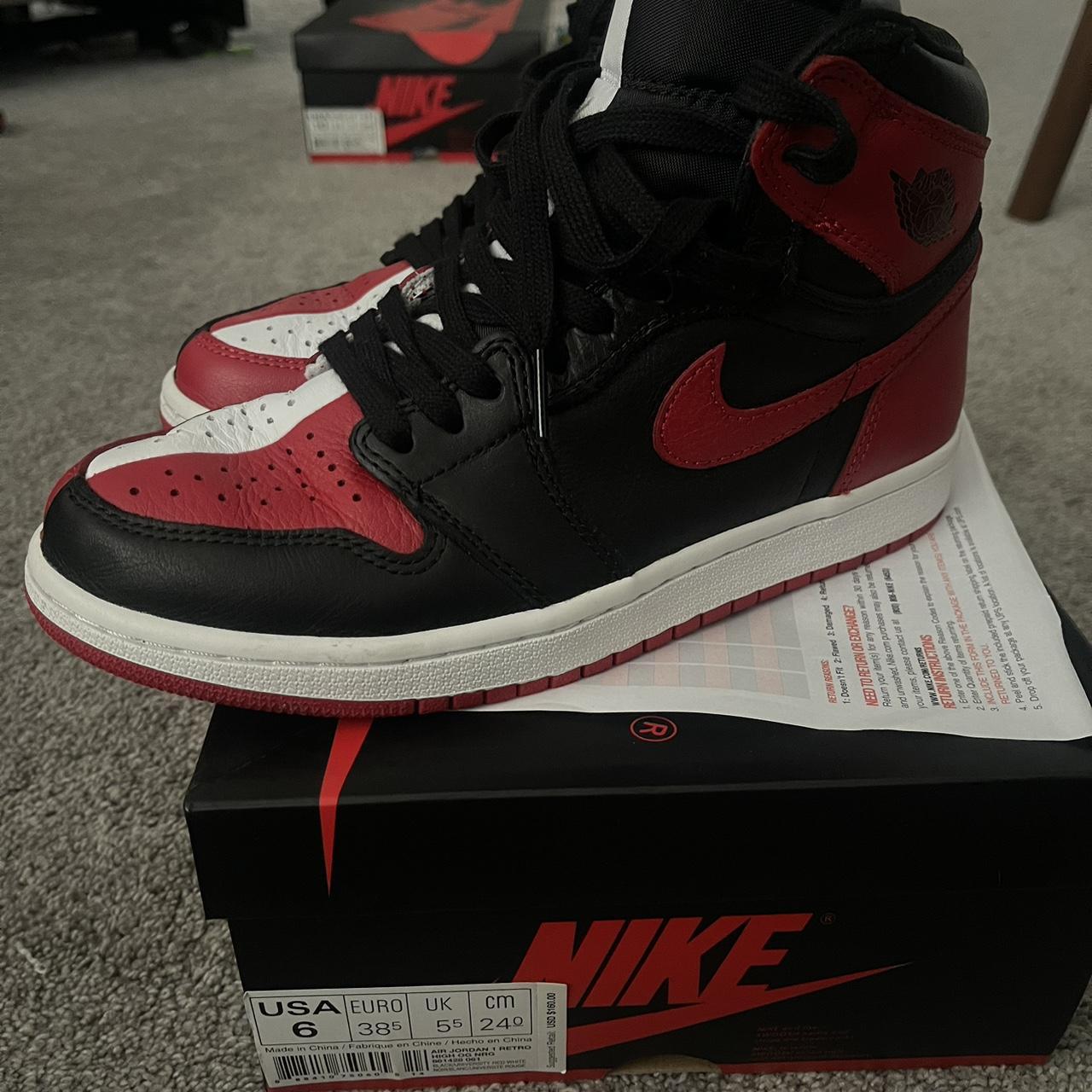 Selling a pair of Nike Air Jordan 1 Homage to Home... - Depop