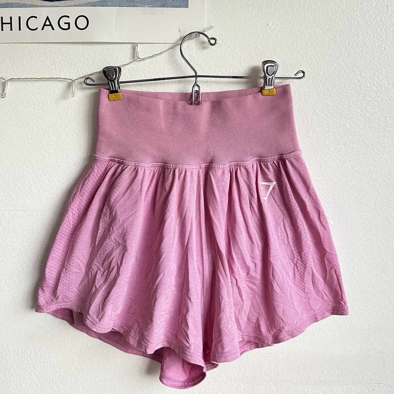 pink gymshark flowy shorts shorts... Depop