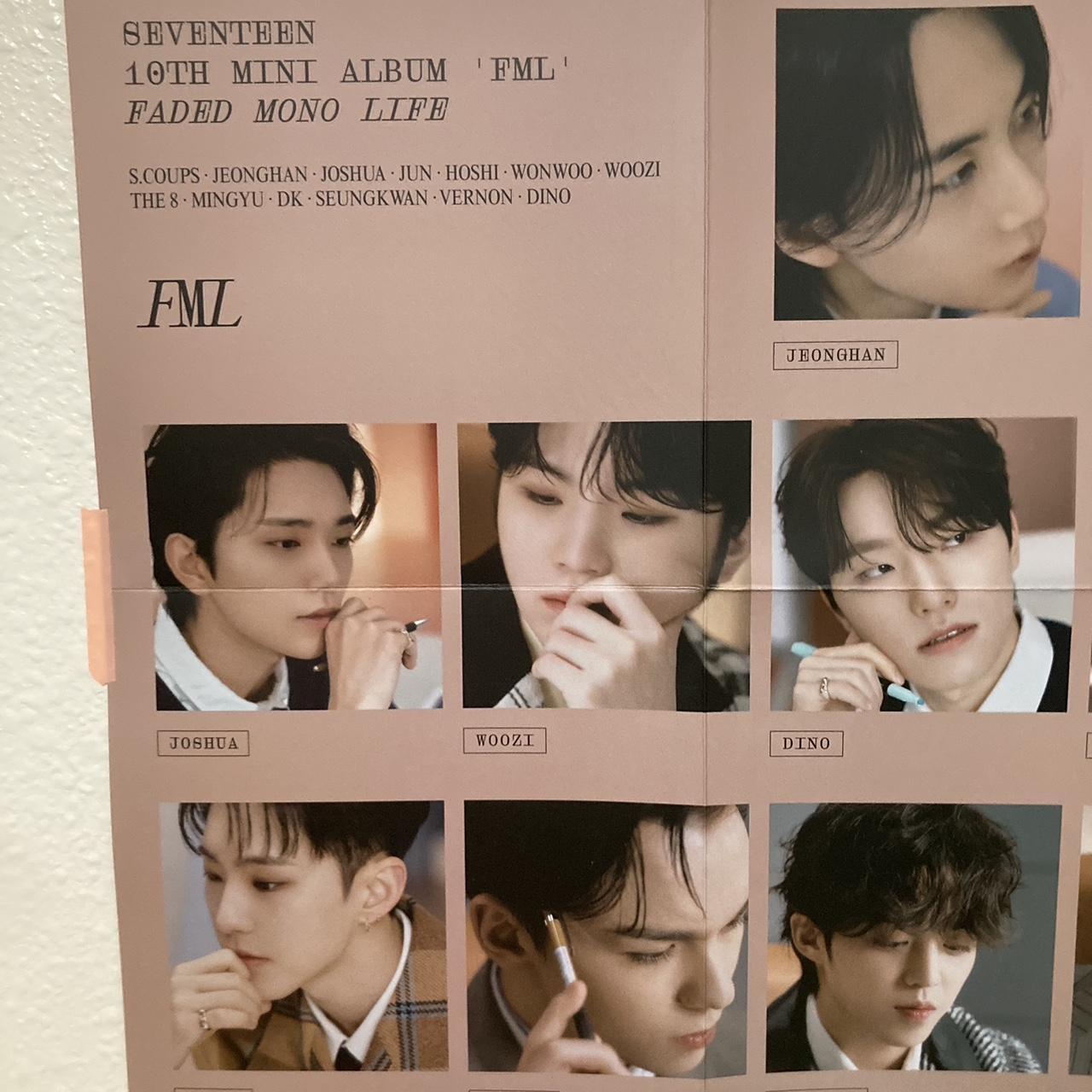 SEVENTEEN fml poster (faded mono life ver)! Can be | Depop