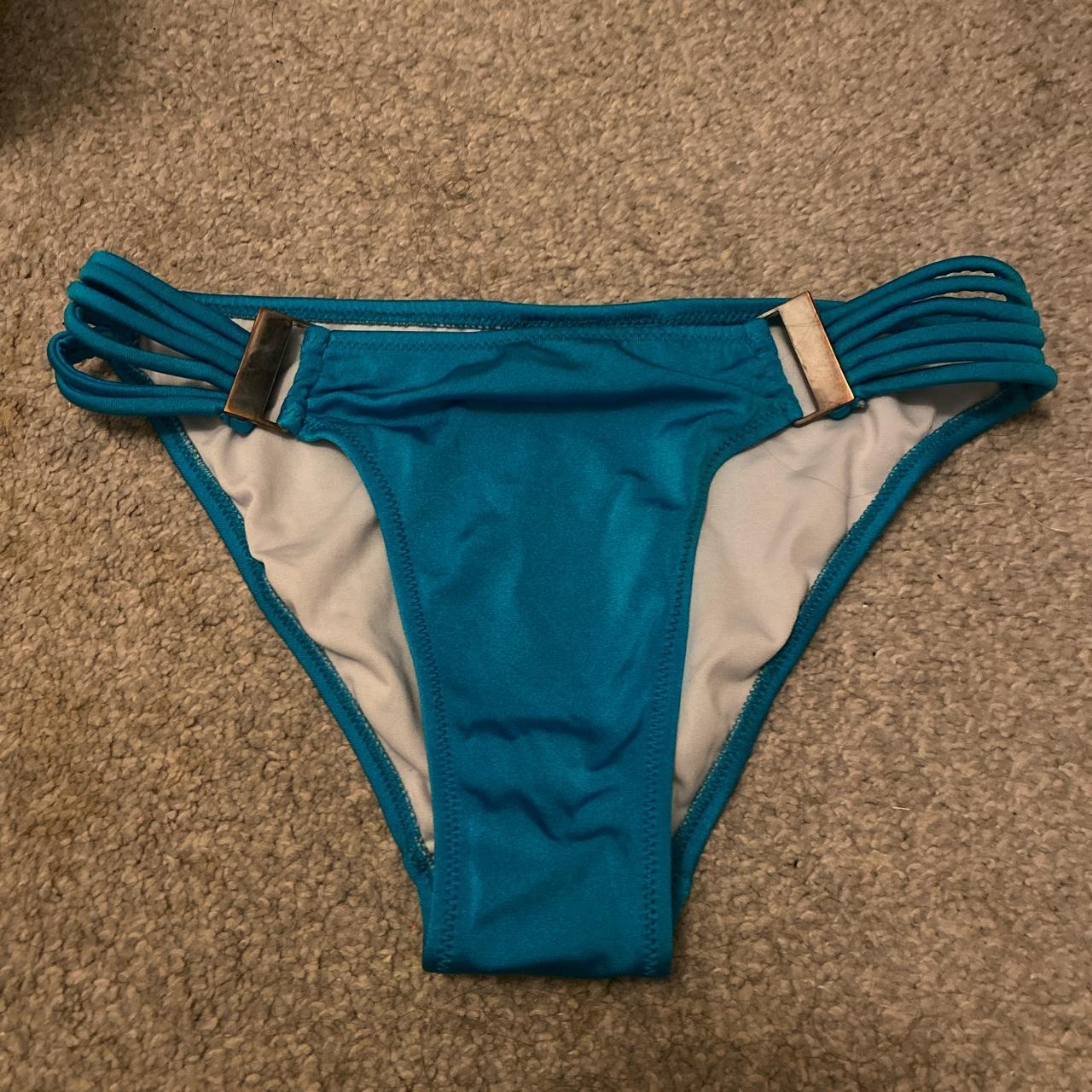 Blue Lipsy bikini bottoms Size 4 but would also fit a 6 Depop