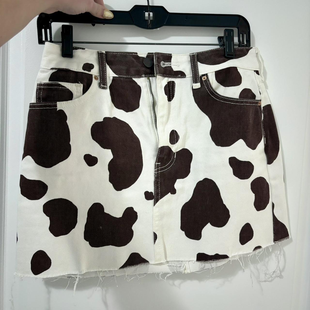 Cow print 2025 skirt pacsun