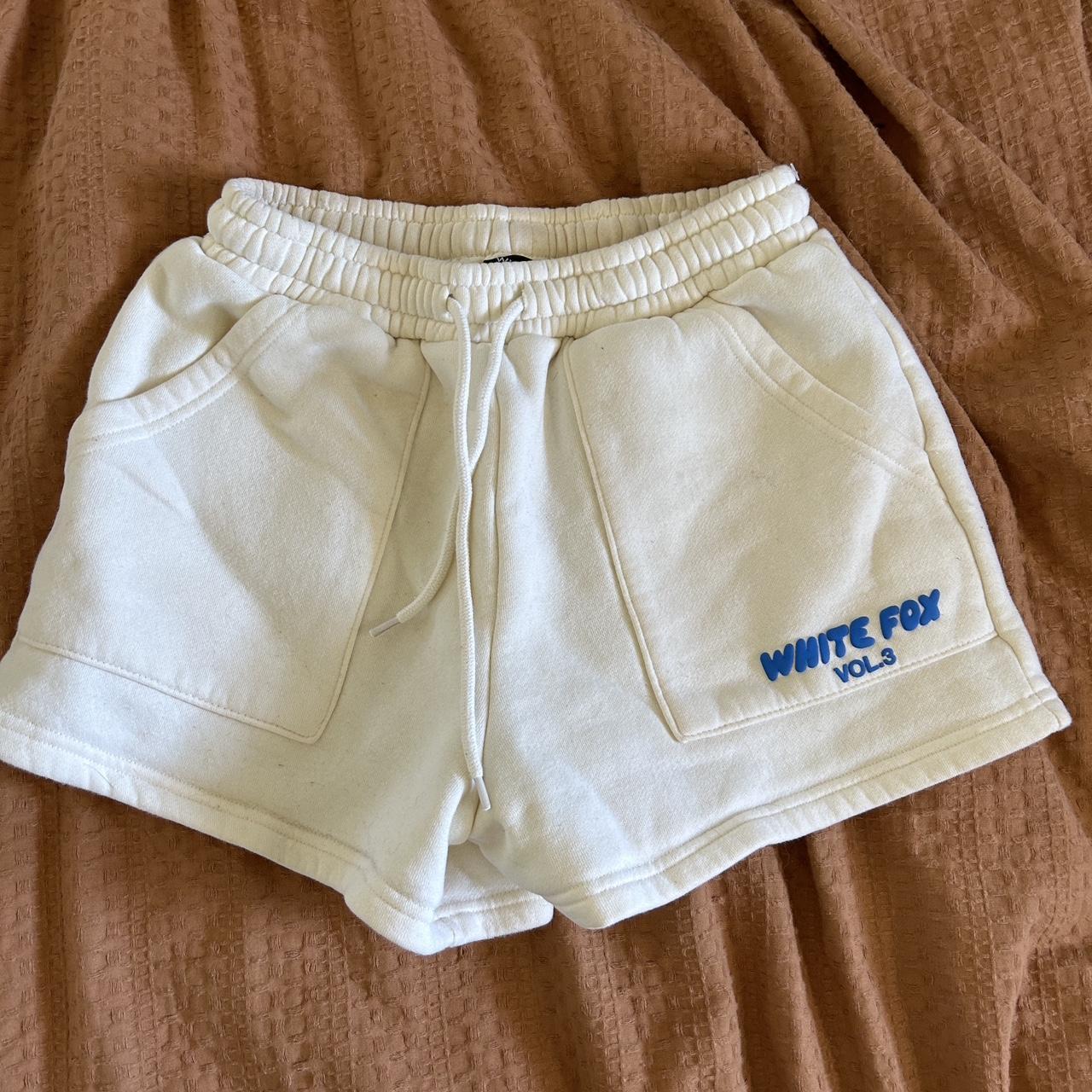 White fox loungewear shorts 🤍💛 Perfect for lounging... - Depop