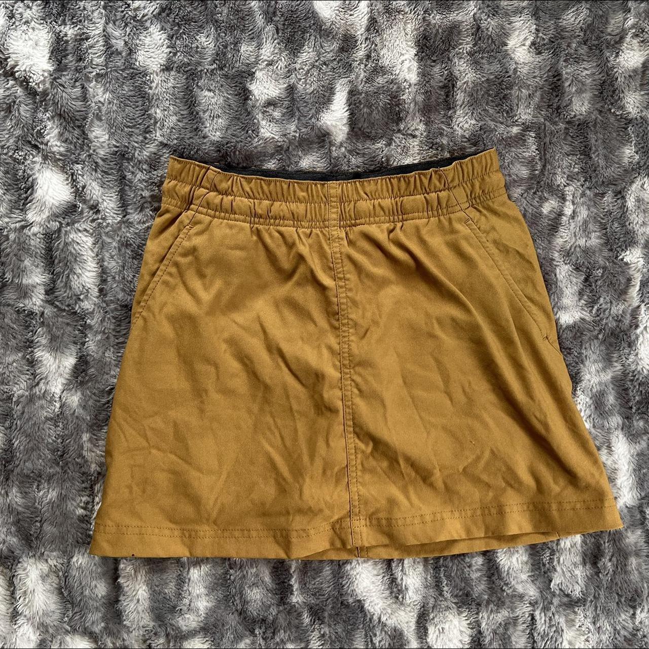 Prana double peak skort Color is mustard yellow... - Depop