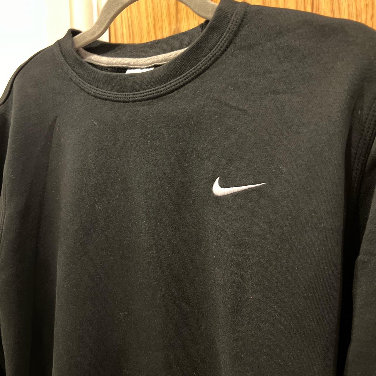 mens nike jumper black