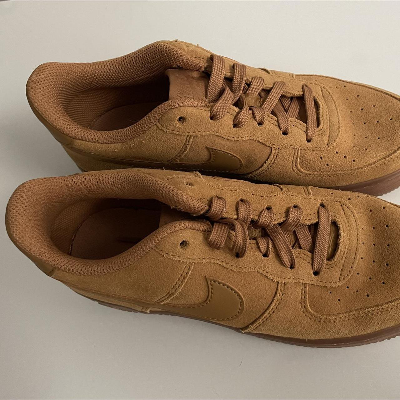 nike gum sole air force 1 court vision barely worn Depop