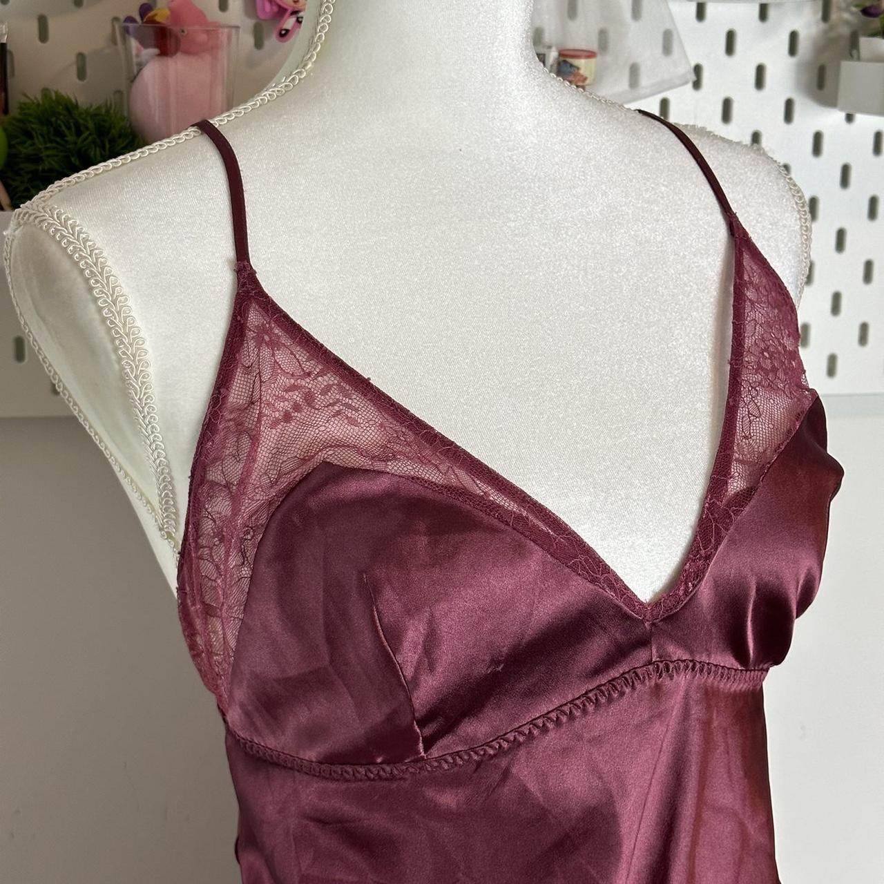 sexy burgundy laced slip dress from Victoria’s... - Depop