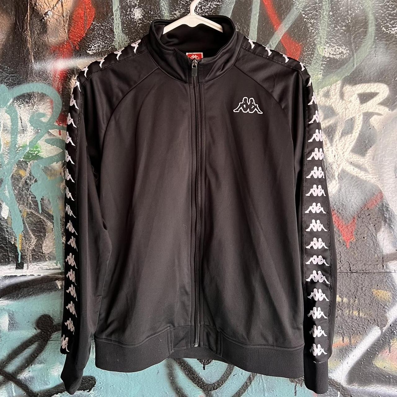 VINTAGE KAPPA BLACK TRACK JACKET 🖤 Size - Small... - Depop