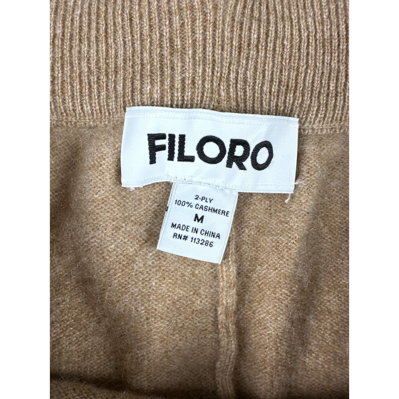 Filoro Cashmere Half Zip and Joggers in Brown and Depop