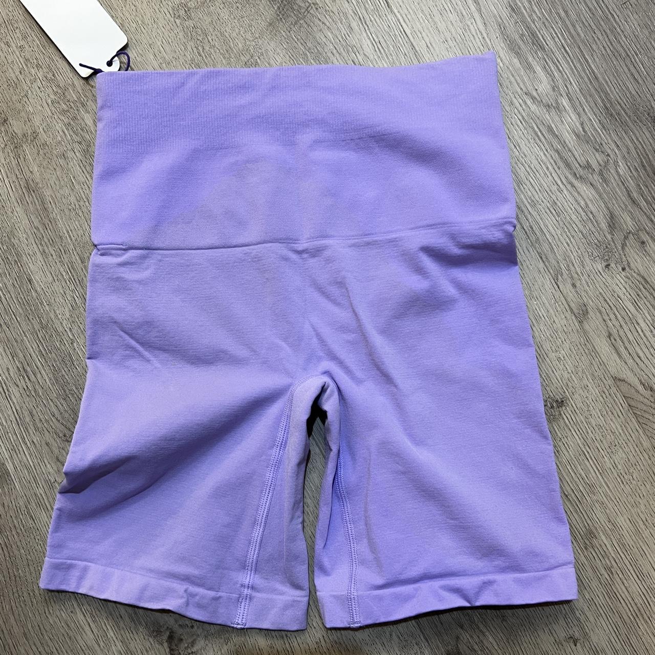 Yitty lilac biker shorts with elastic waist band. 💜 - Depop