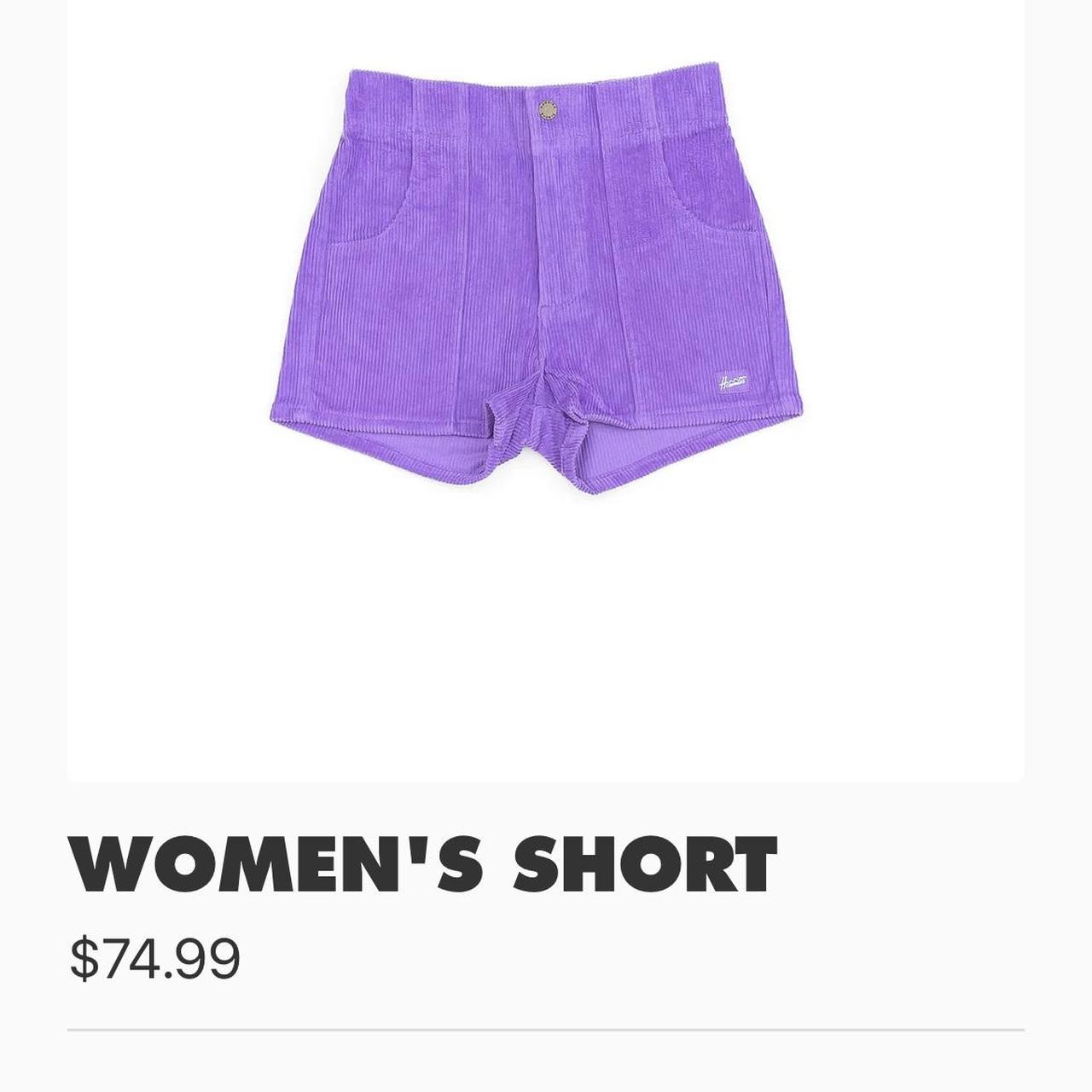 Hammies corduroy purple shorts- size 28 (Medium)... - Depop