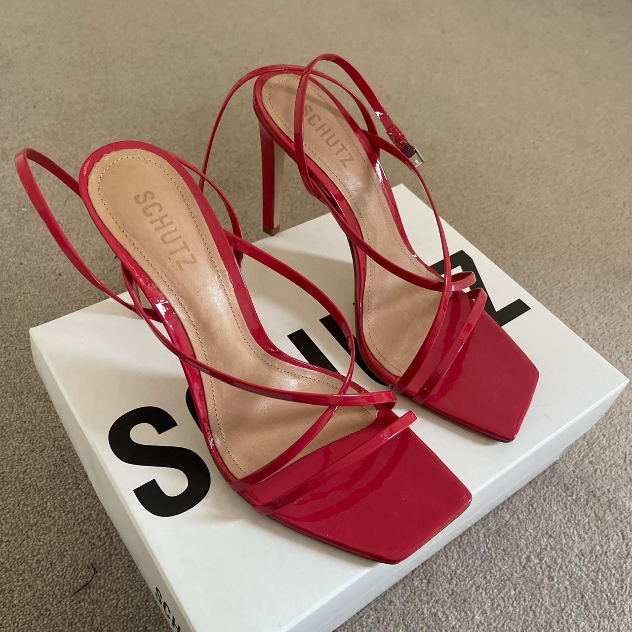 schutz red heels