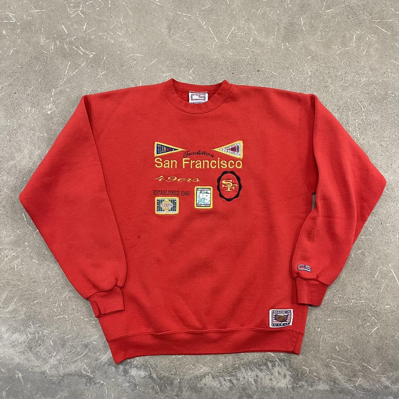 Vintage 1990's NFL San Fransisco 49ers Embroidered Crewneck Sweatshirt