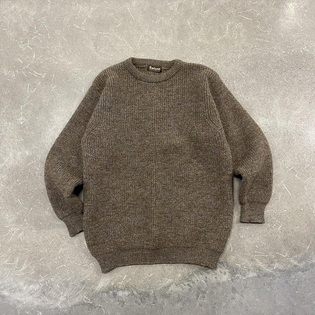 Barbour New Tyne Heavy Wool Earth Tone Sweater... - Depop