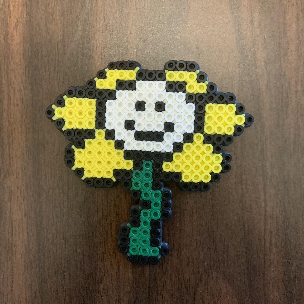 Undertale Flowey Perler Bead Pattern, Bead Sprites