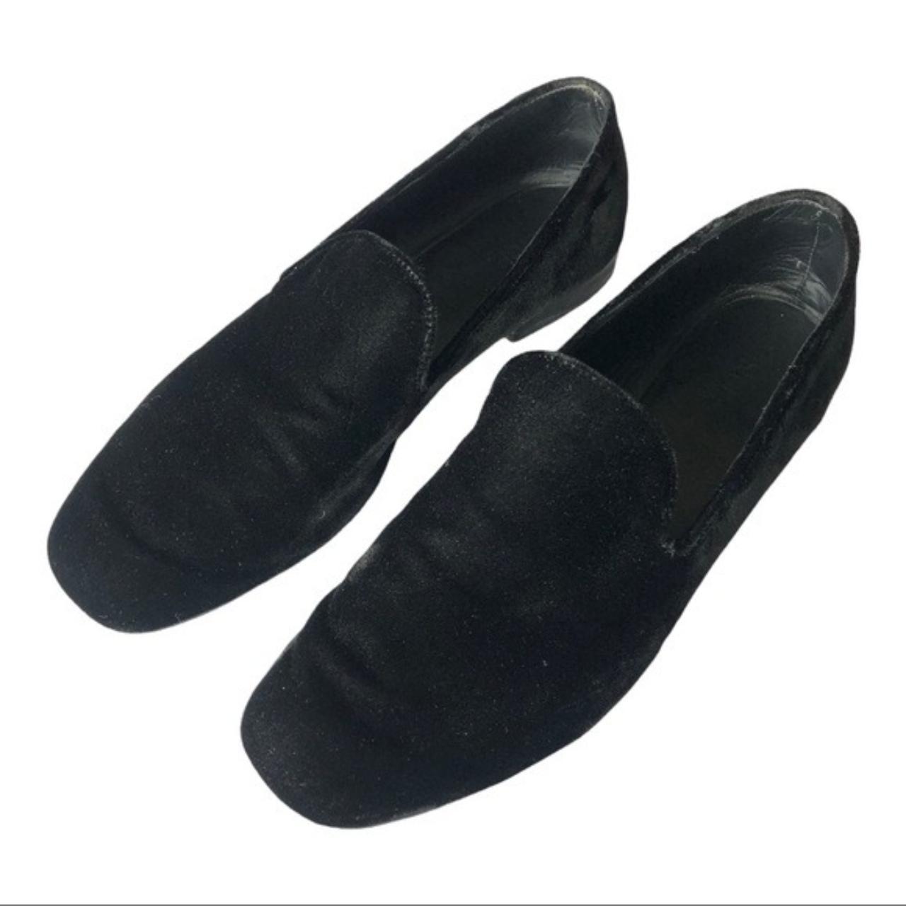 Vince Bray Velvet Black Loafers Size Depop - Main Image