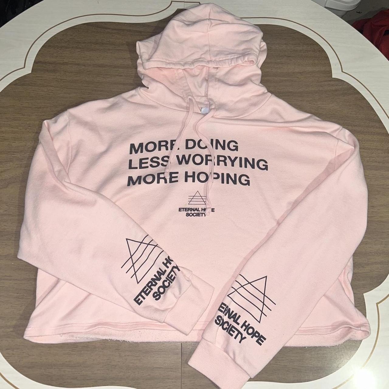 cropped pink nike hoodie