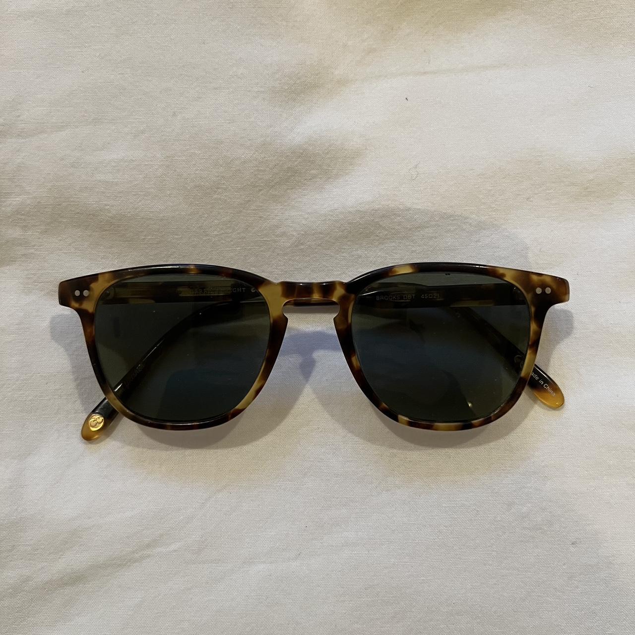 Garrett Leight Women's Tan and Black Sunglasses