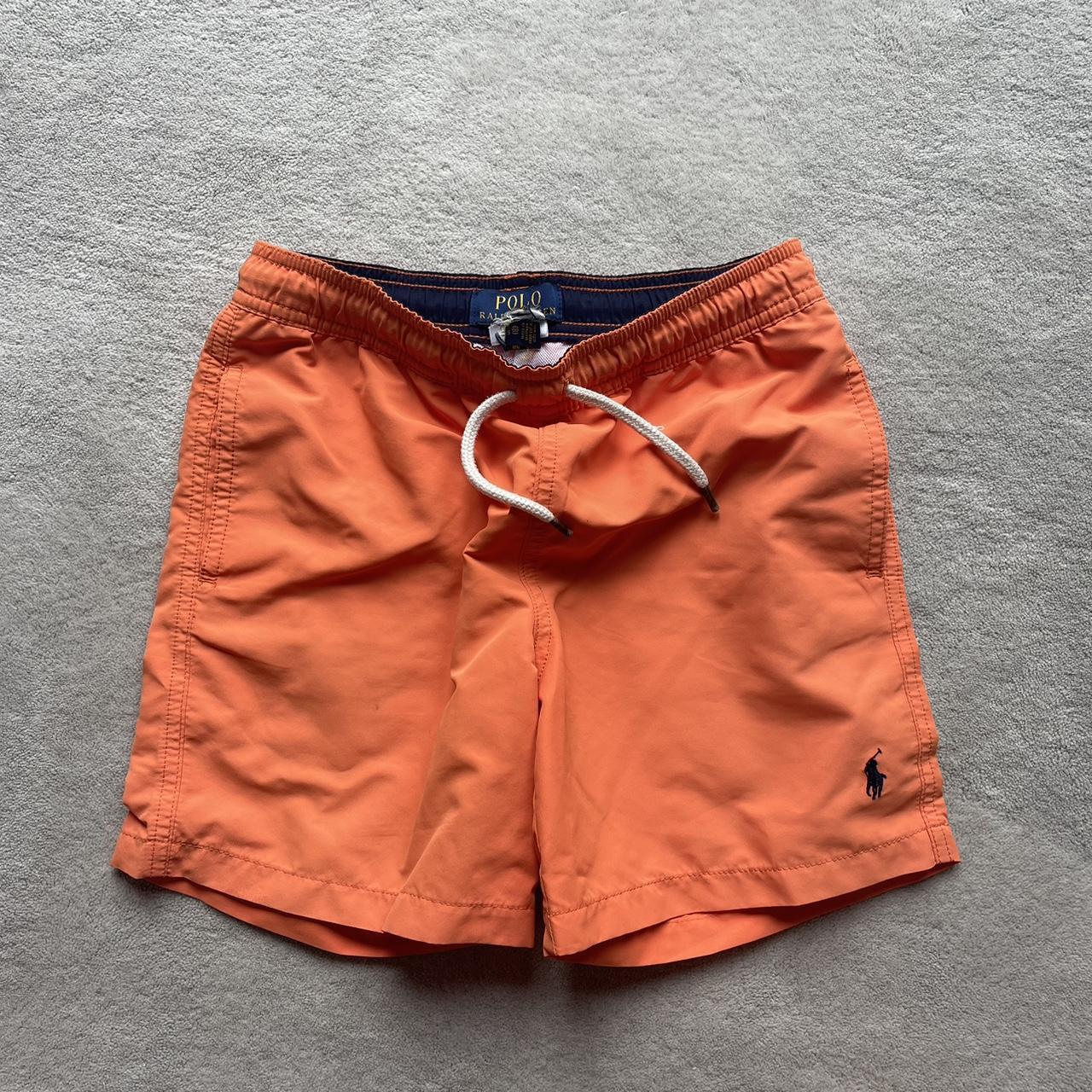 Orange polo Ralph Lauren size 8 year old - Depop