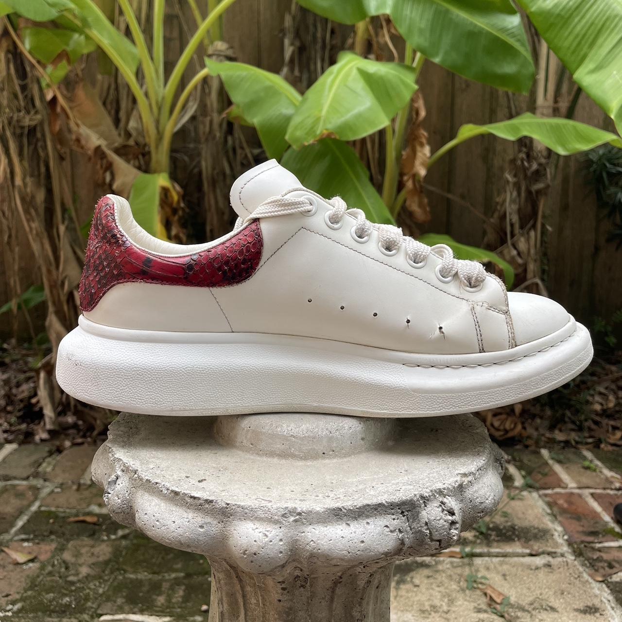 Alexander McQueen Oversized White Red Python Size 43 | Depop