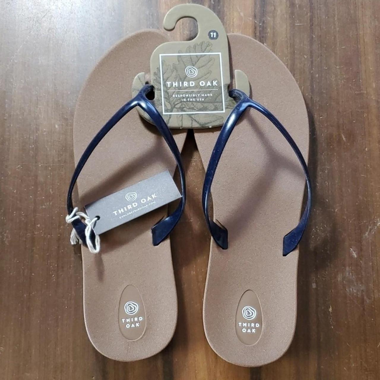 Third Oak Flip Flop Sandals 🩴 Made in USA Size 11