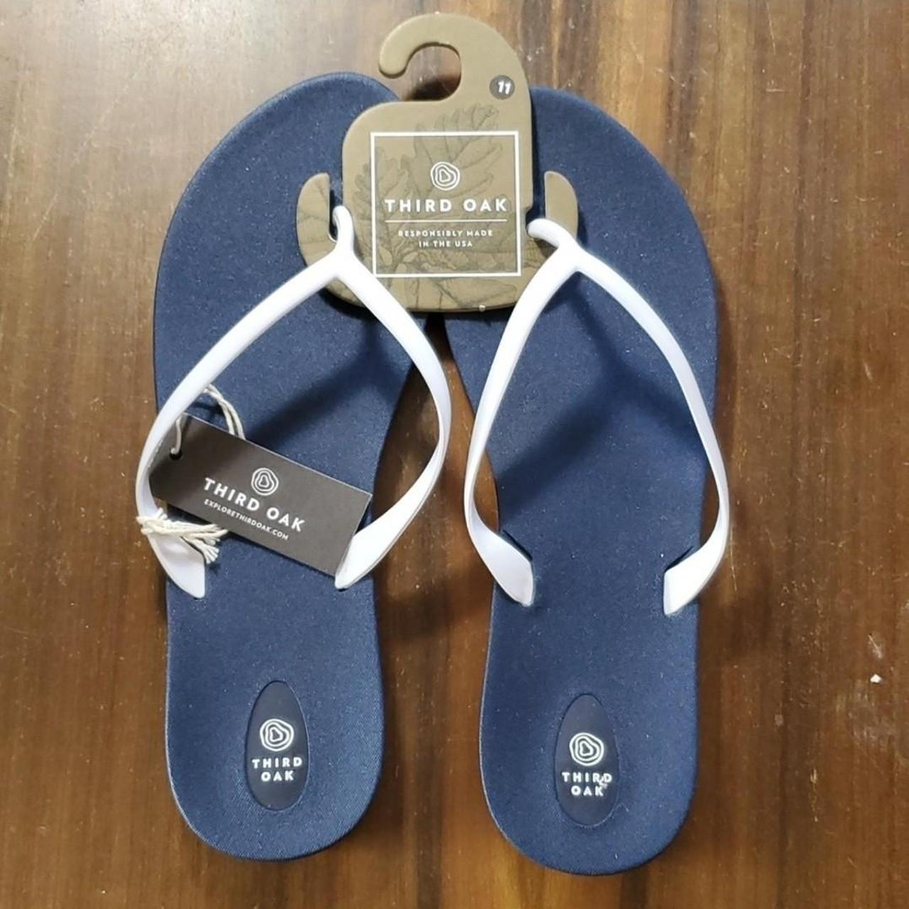 Third Oak Flip Flop Sandals Made in USA Size 11 - Depop