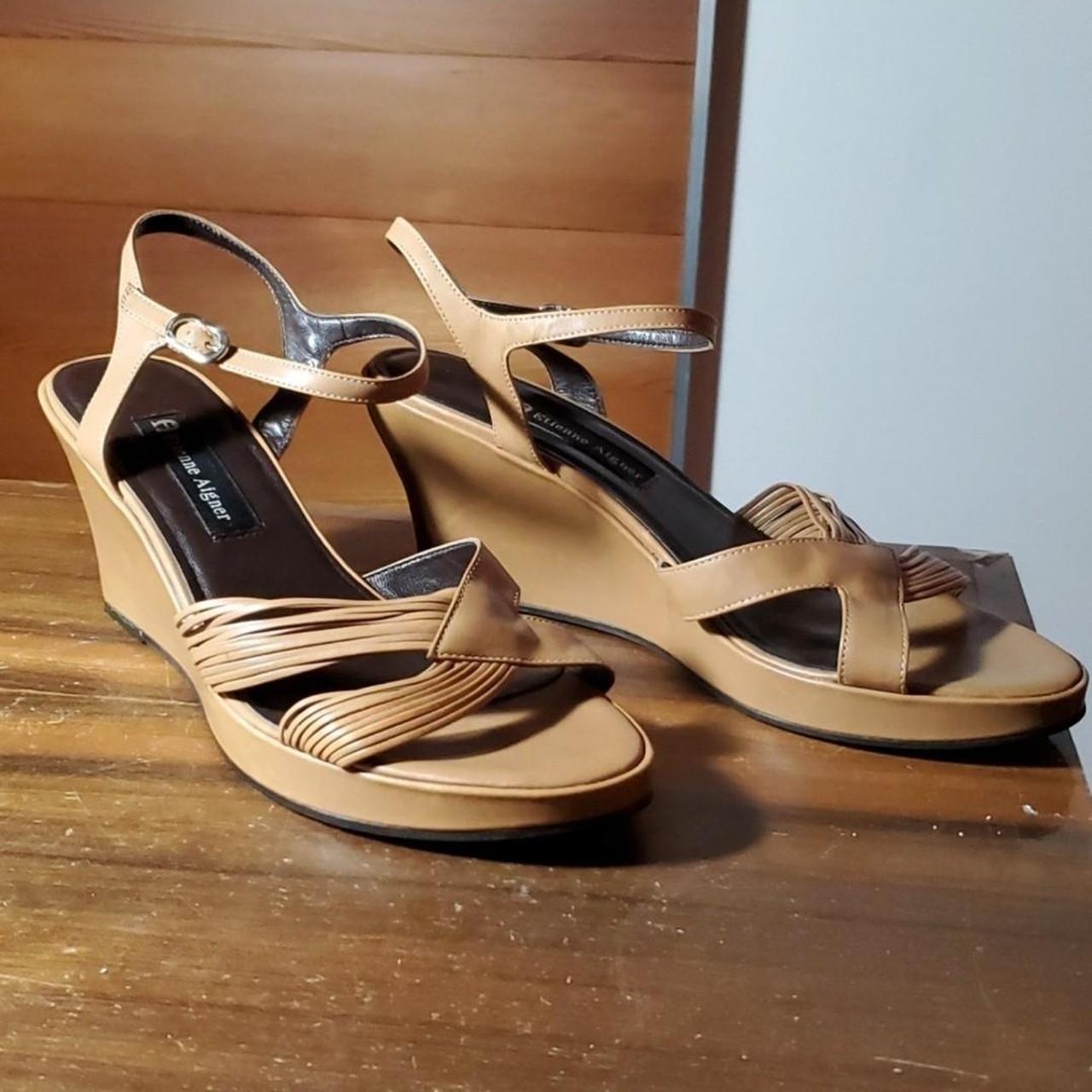 Etienne Aigner Vintage Strappy Sandals Size 9.5 Depop