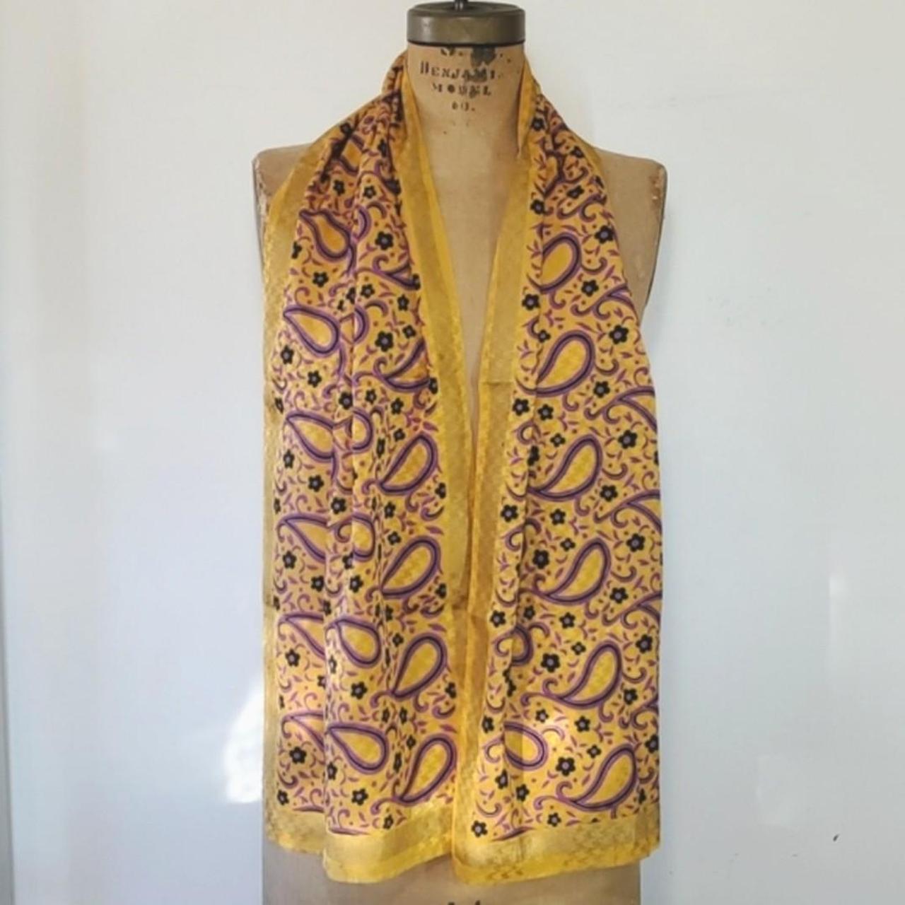 Albert Nipon Women's Scarf - Purple/Gold – Albert… - image 2