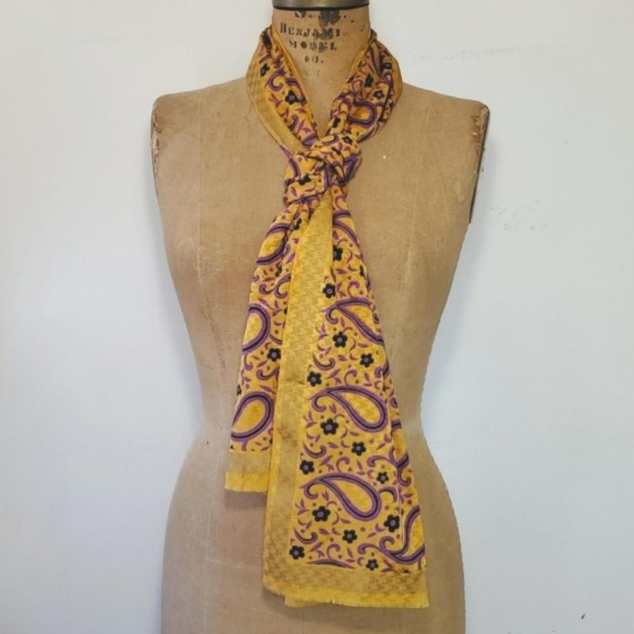 Albert Nipon Women's Scarf - Purple/Gold – Albert… - image 3
