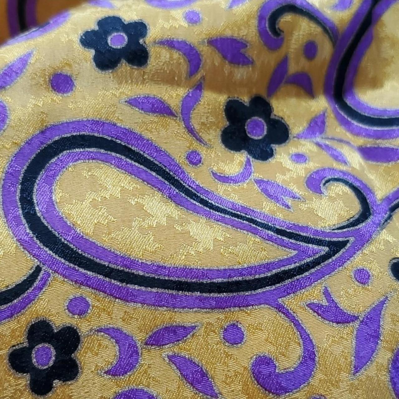 Albert Nipon Women's Scarf - Purple/Gold – Albert… - image 5