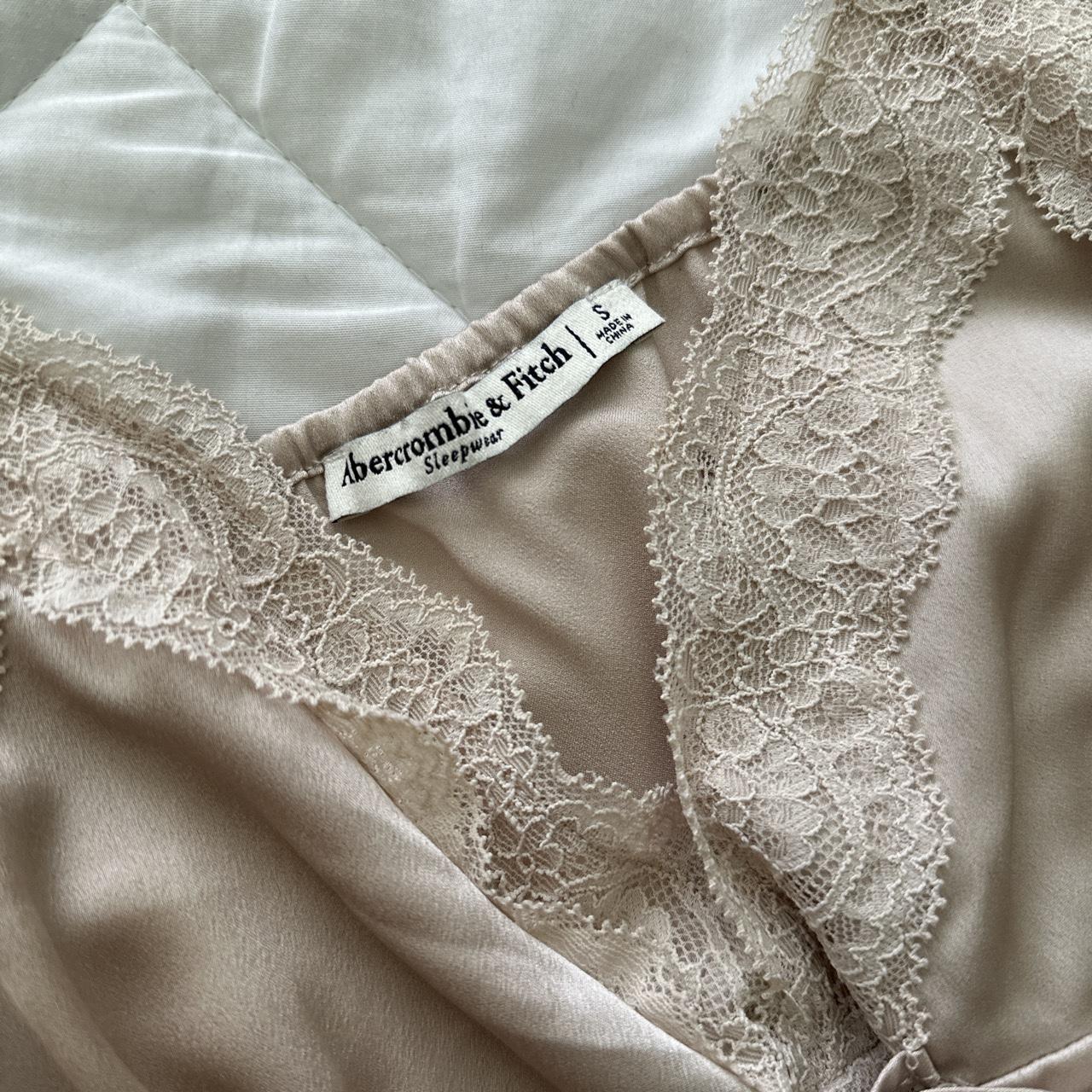 Abercrombie & Fitch Satin Lace Camisole Color... - Depop