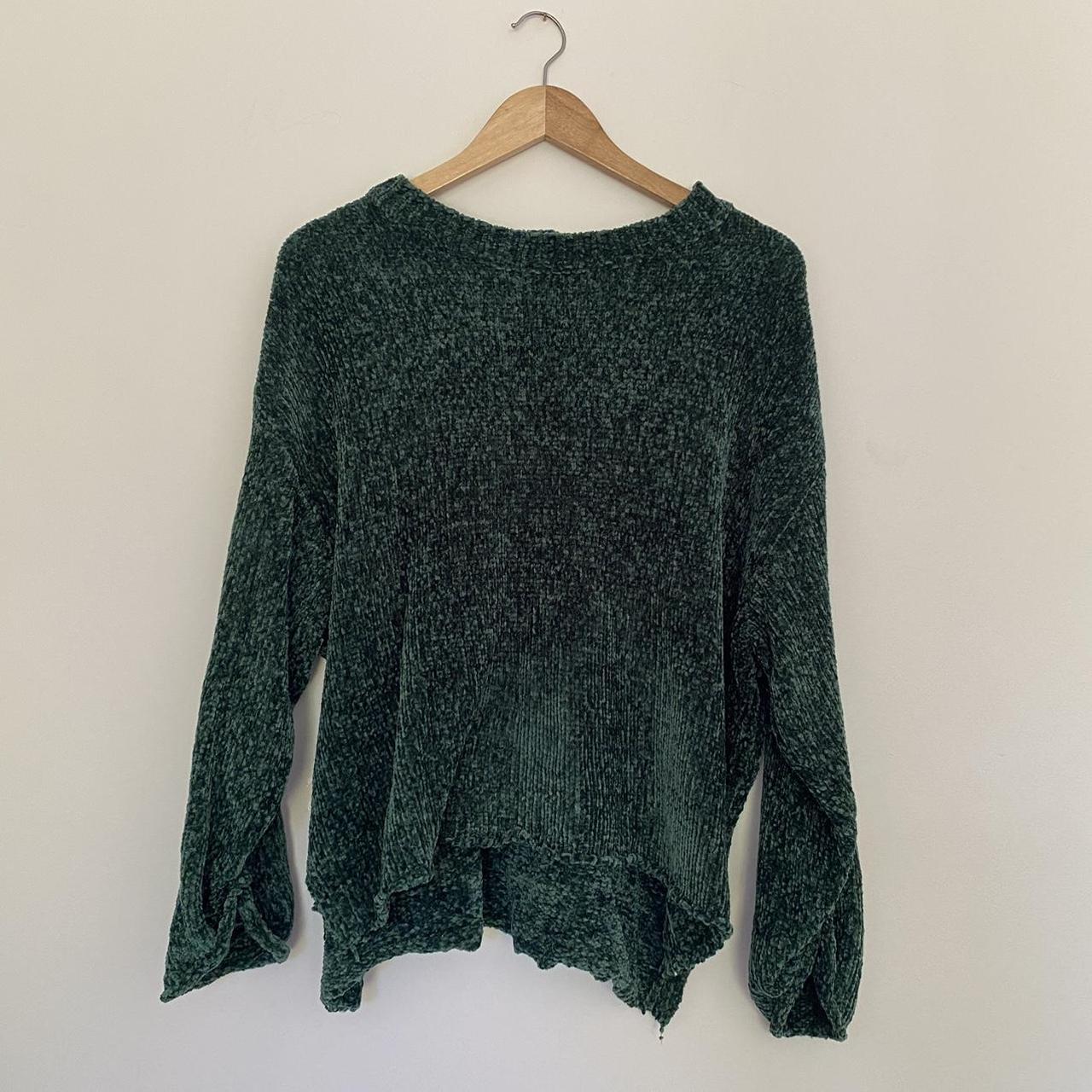 Tree of Life Green / Teal Jumper One Size Fits all... - Depop