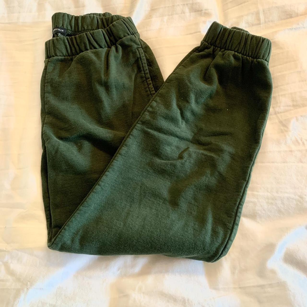 Brandy Melville green sweatpants Barely worn great... Depop