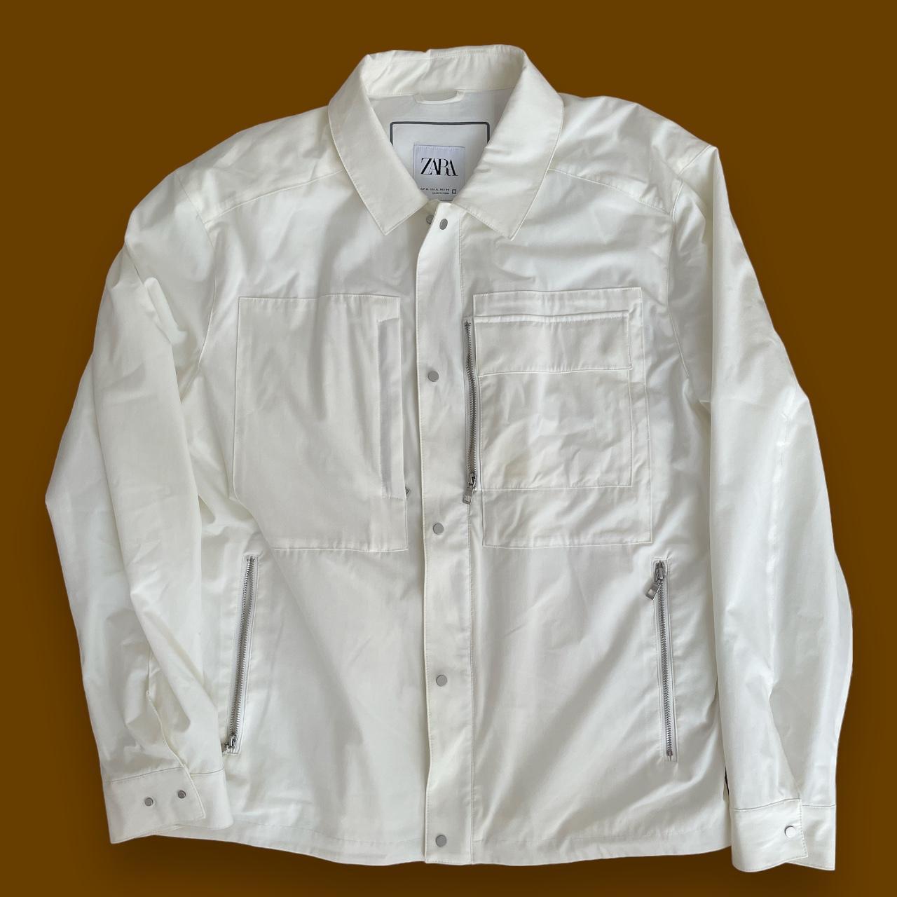 Zara Men's White Jacket | Depop