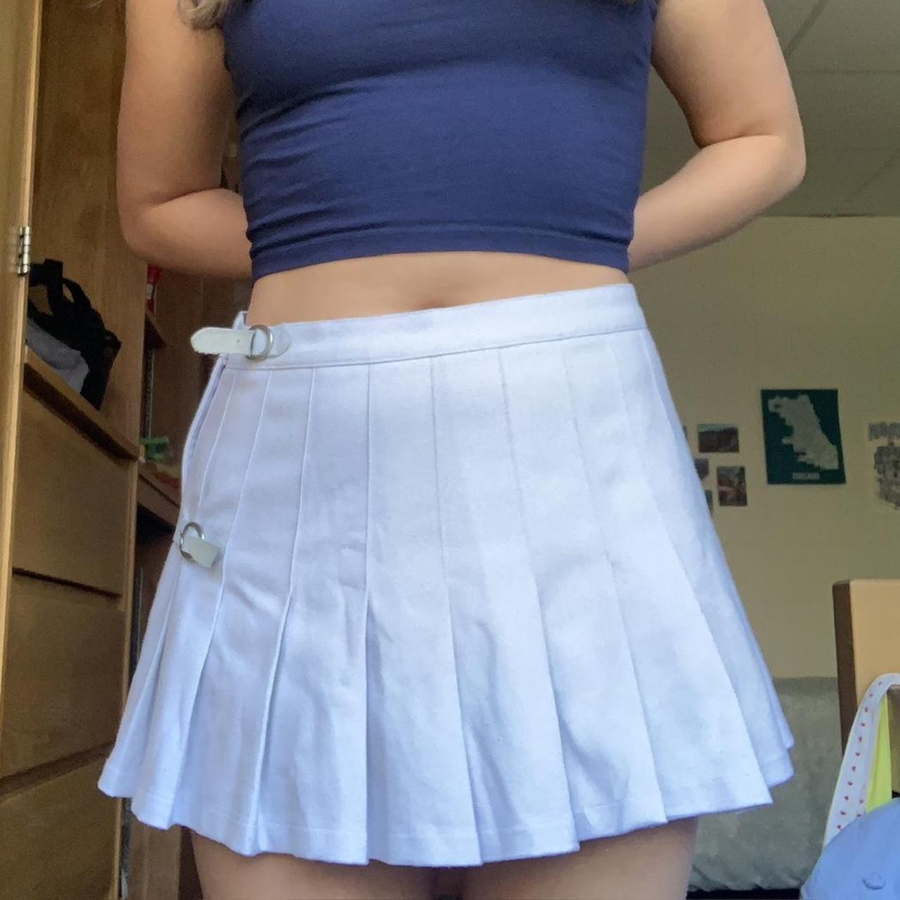 brandy melville dana skirt🫐 super cute pleated... Depop