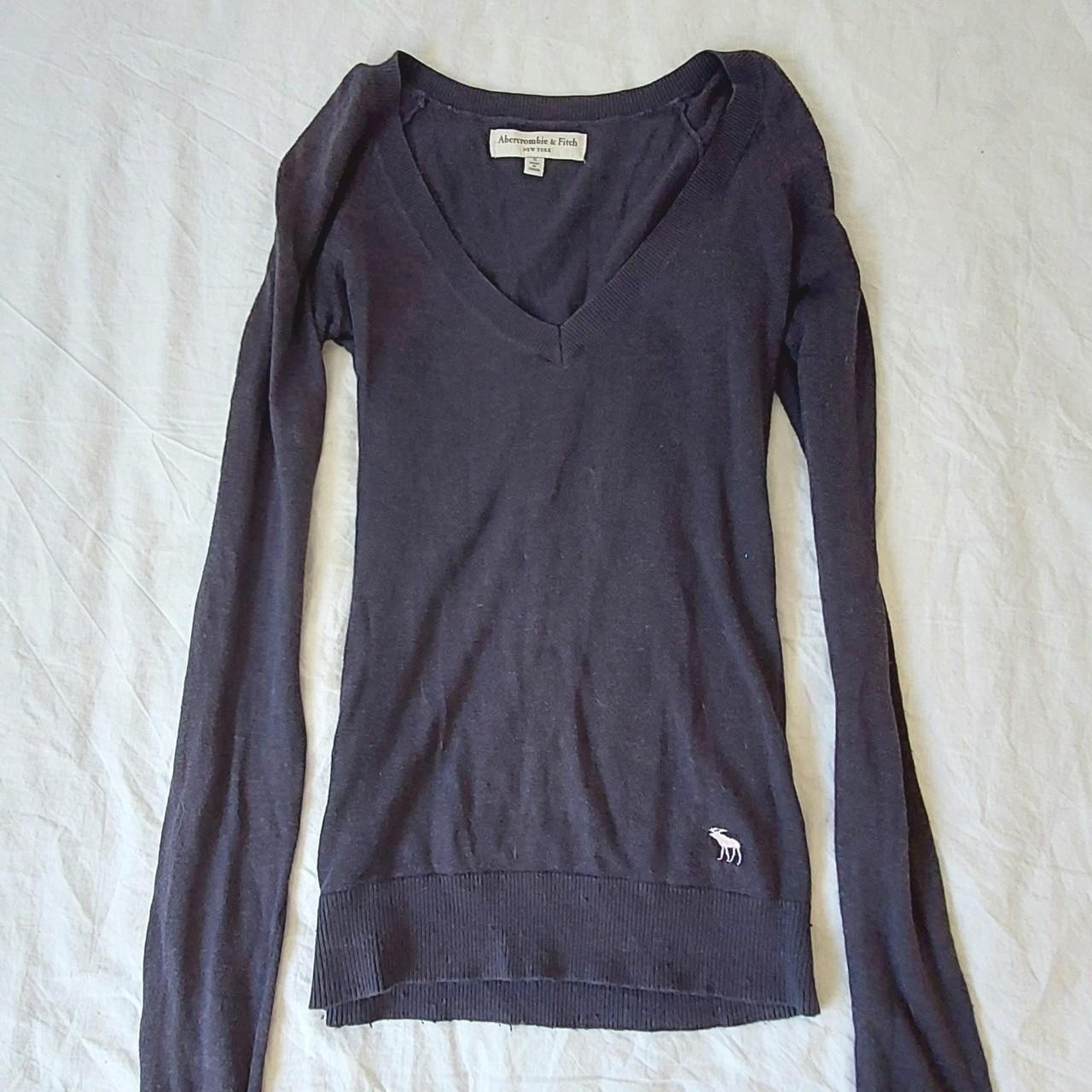 Abercrombie Navy sweater cardigan 🎀size xs (Small... Depop