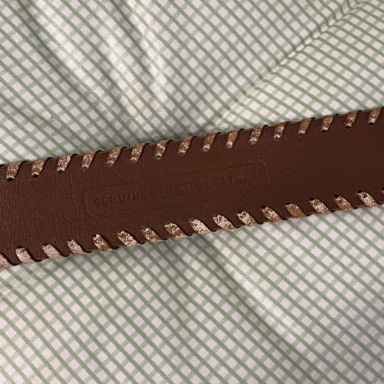 Fossil Women's Brown and Tan Belt (4)