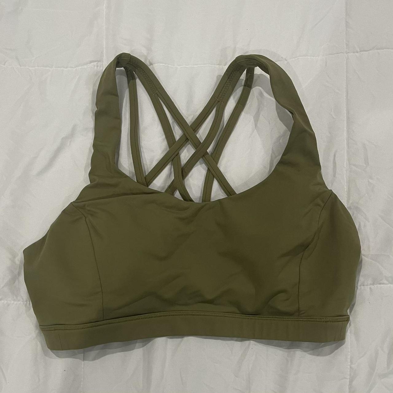 lululemon green sports bra - Depop