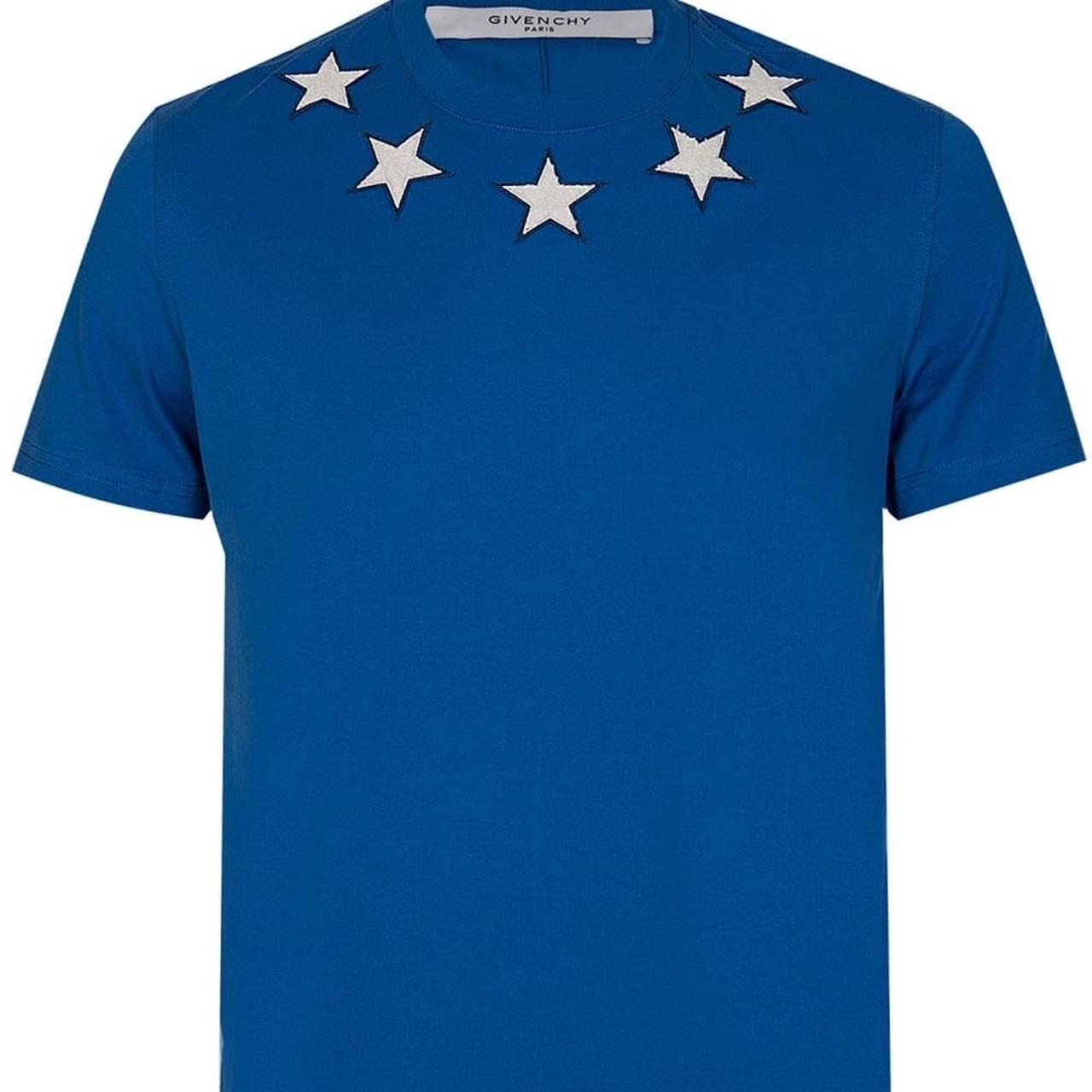 VIP【関税送料無料】希少 GIVENCHY LIGTH BLUE 4G STARS T-SHIRT T-shirt in cotton with 4G detail in - sky blue | Givenchy US