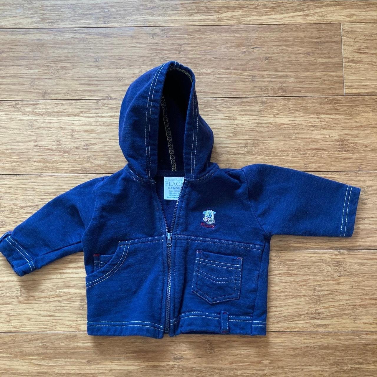 The Children s Place Navy Blue Hoodie Size 3 6M In. Depop