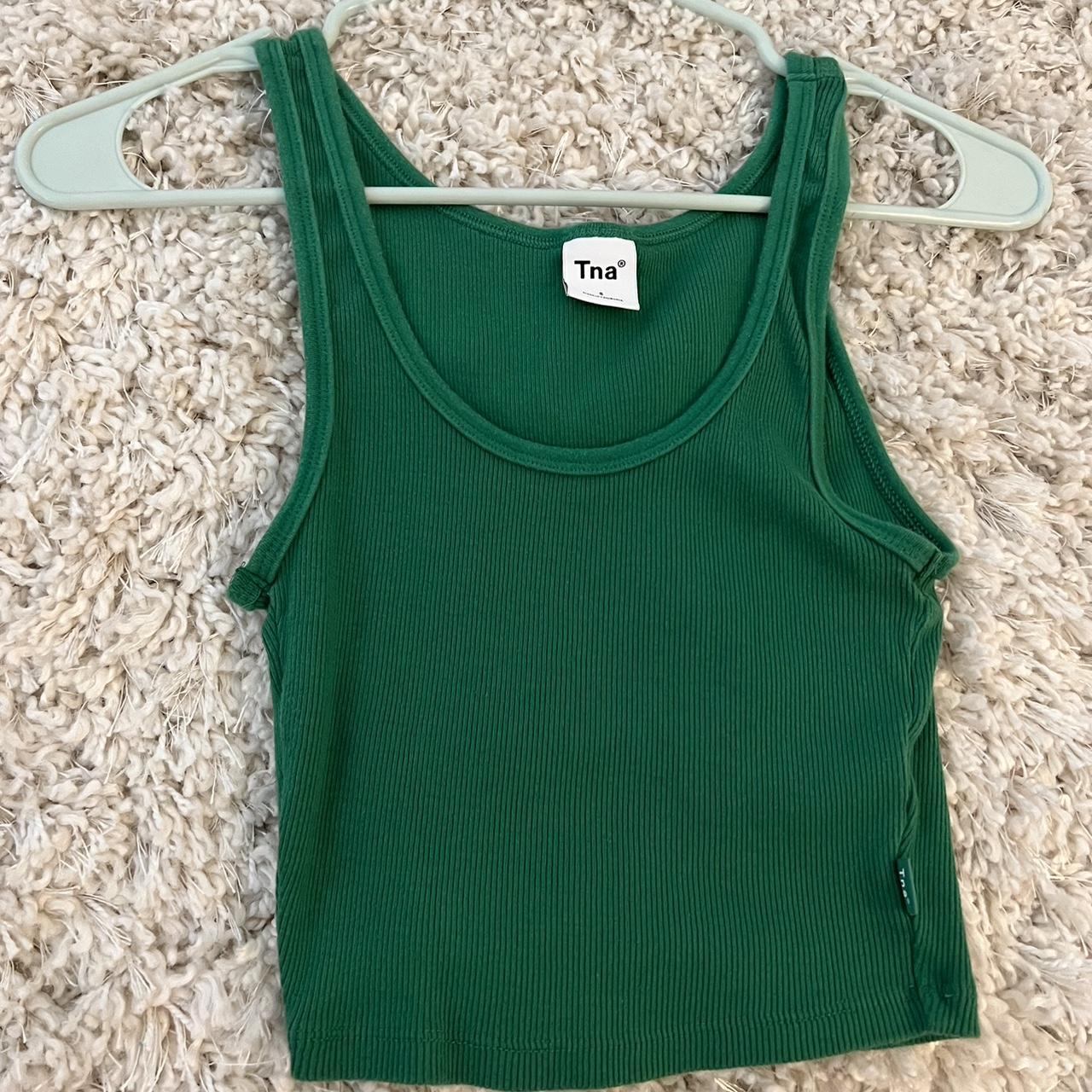 Green aritzia tna tank top size small ‼️do NOT pay... Depop