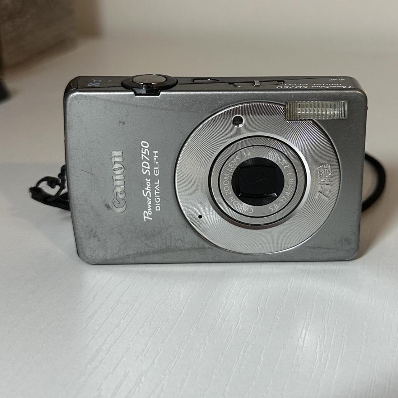 Silver Canon Powershot sd750 - SELLING FOR PARTS/... - Depop