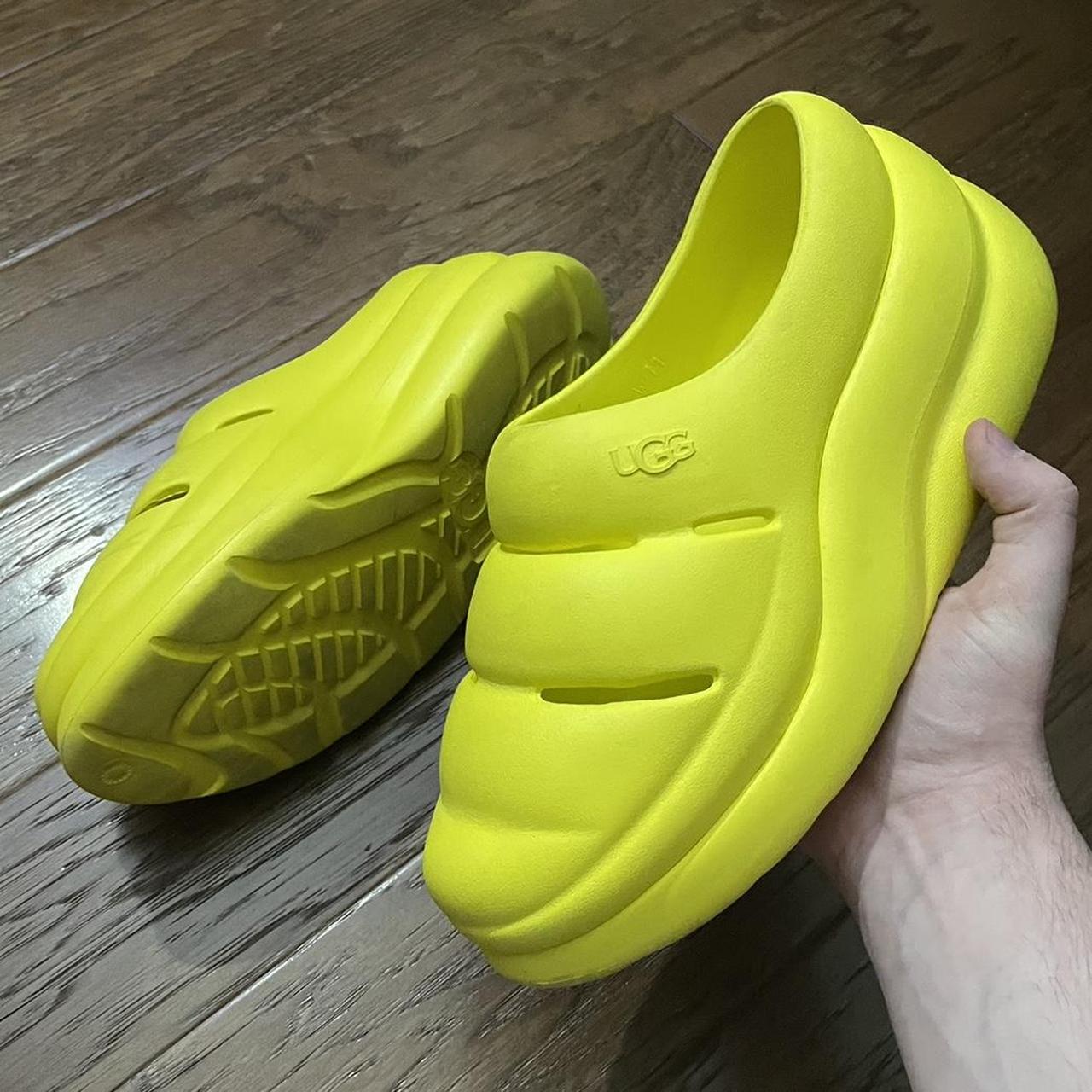 RARE BRIGHT YELLOW UGG SPORT YEAH CLOGG Worn. Depop