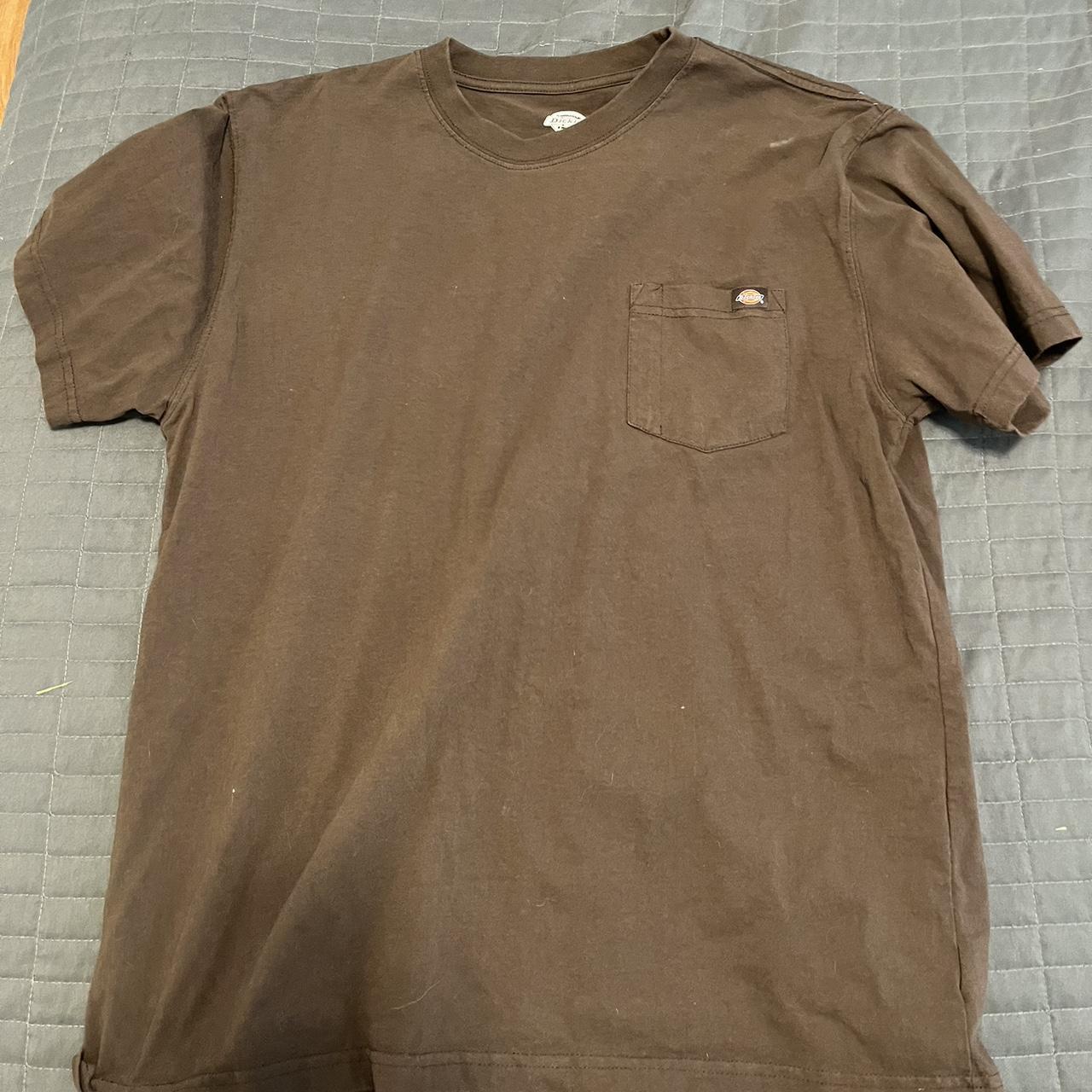 Dark brown dickies t shirt men’s XL ⭐️MESSAGE FOR... - Depop