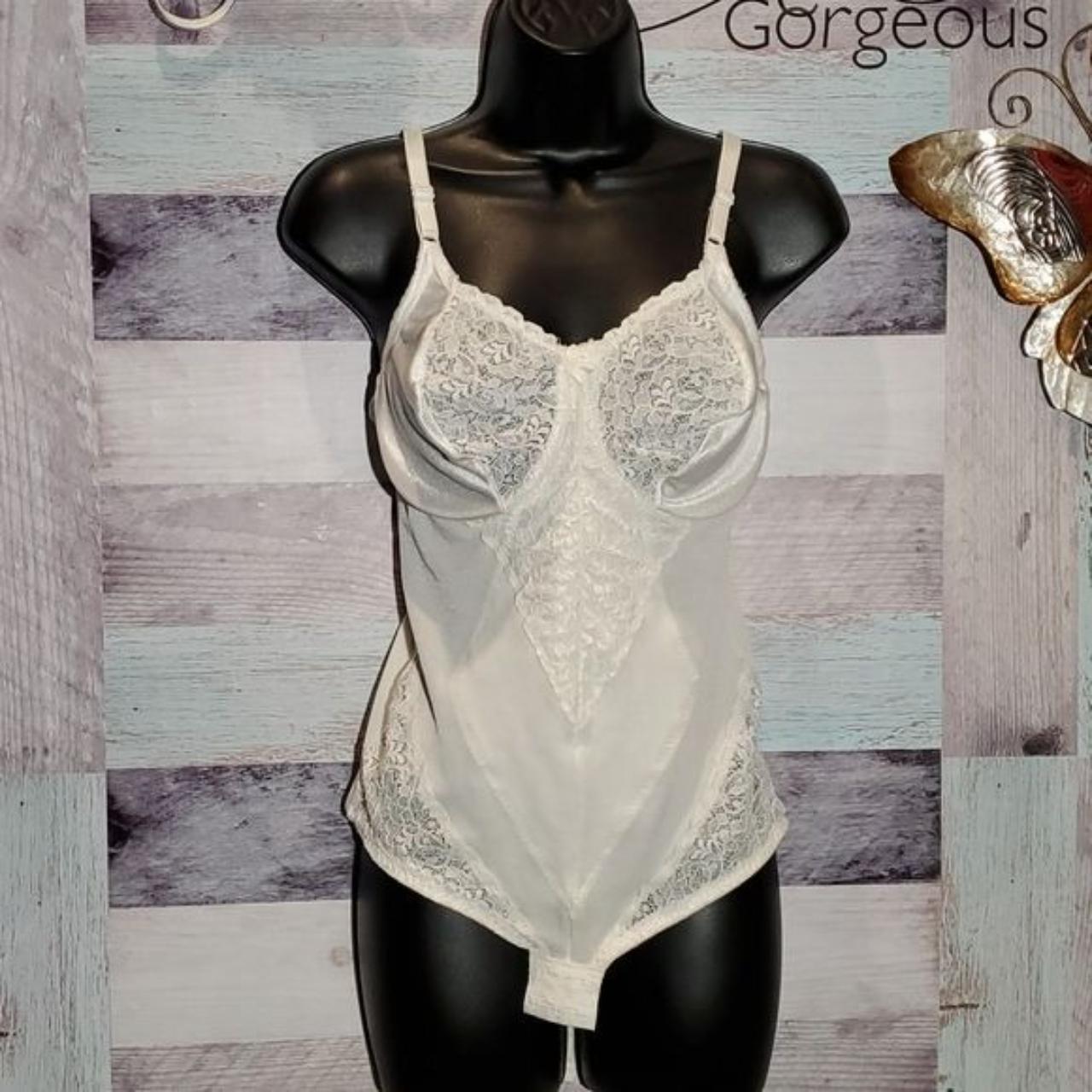 Vintage Sears White Shaper Body Suit Lingerie Pin-Up