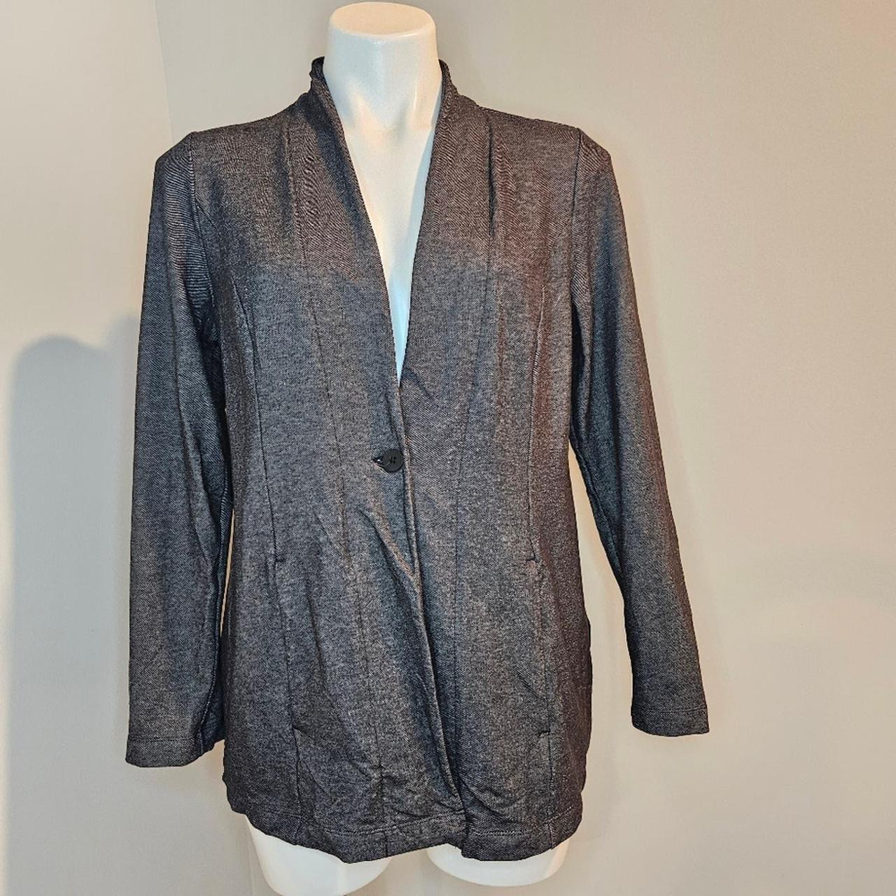 J. Jill Wearever Collection Rayon Stretch Jacket - Depop