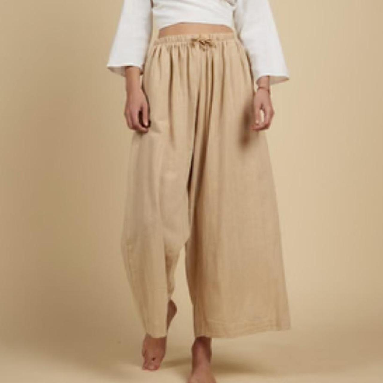 The Hemp Temple hemp pants size large (fit a... Depop