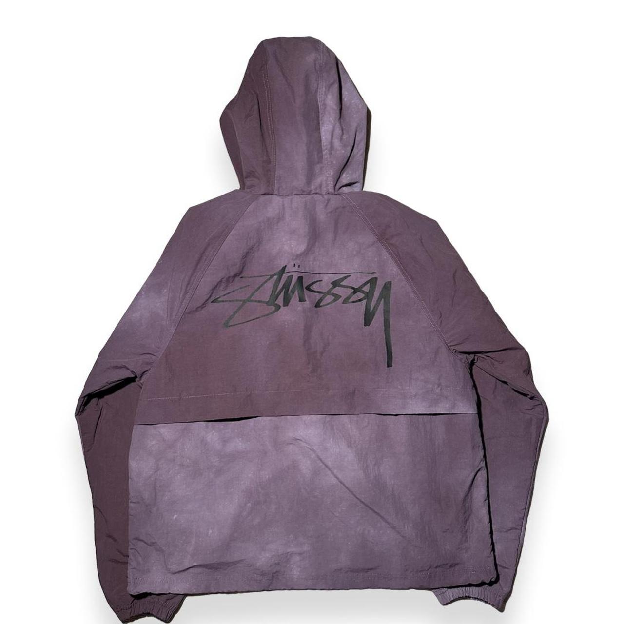 国産品 Stussy WAVE DYE BEACH SHELL PURPLE - ジャケット/アウター