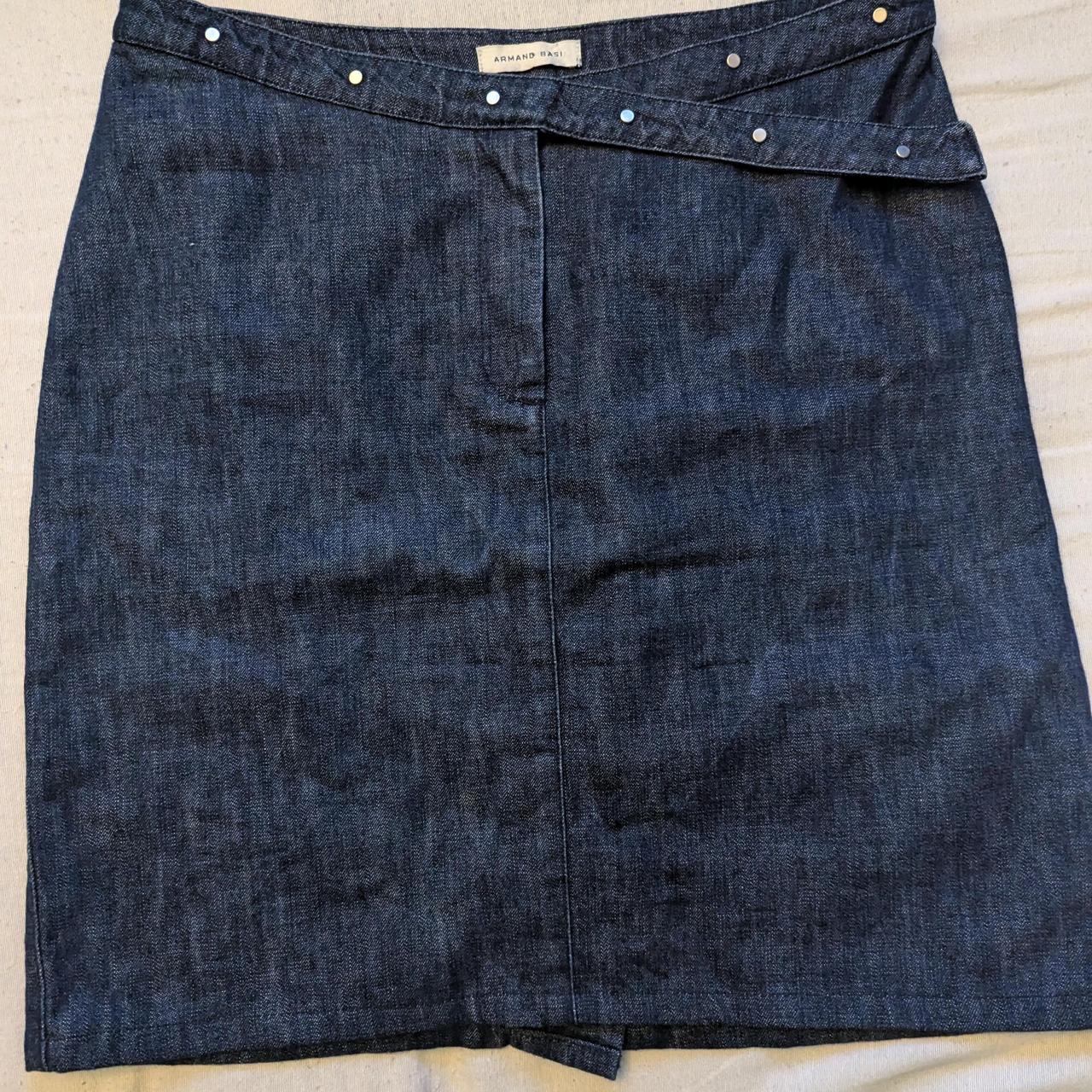 Armand Basi Spanish designer denim skirt with