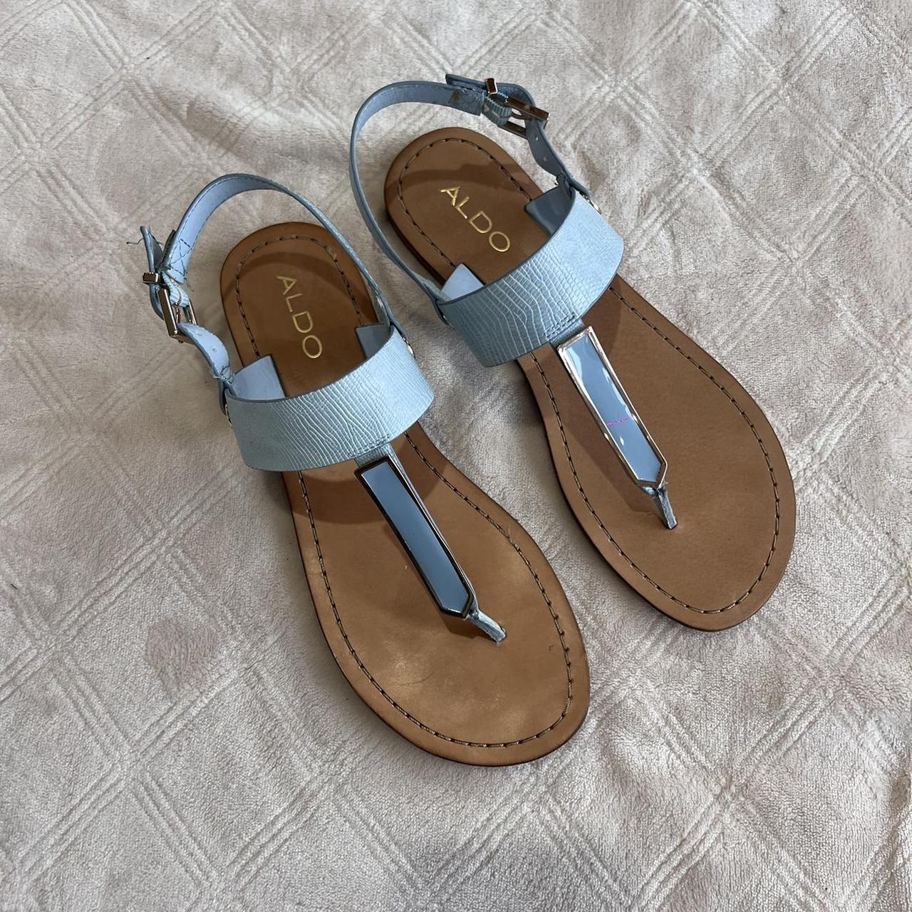 Aldo Baby Blue Sandals, Size 9, Great condition, Fast